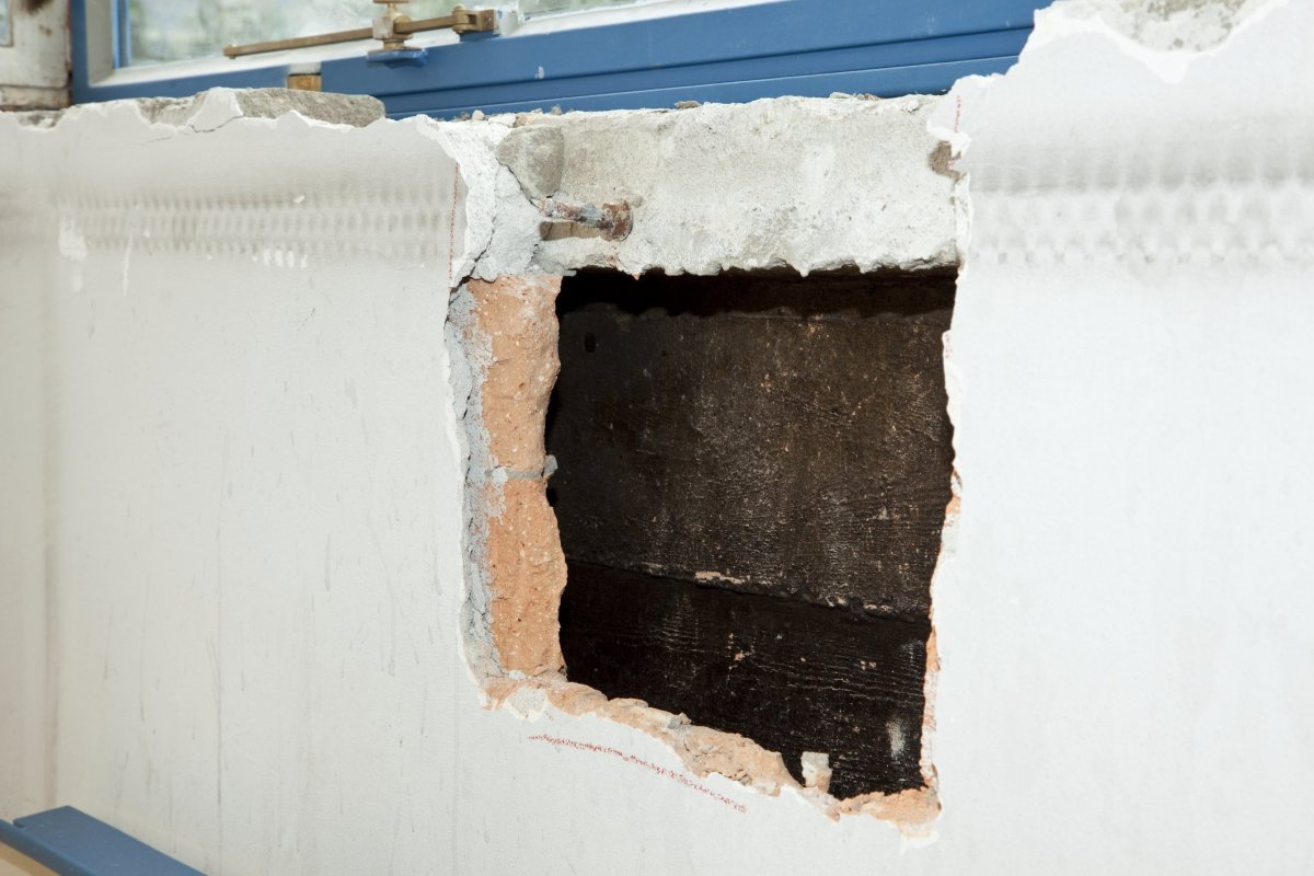 muur zonder isolatie